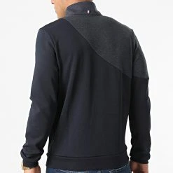 Coupon 😀 Veste Zippée Saison 1 N1 2210369 Bleu Marine de Le Coq Sportif ❤️ -Comme Des Loups Soldes le coq sportif 291646 2210369 20211118T161711 04