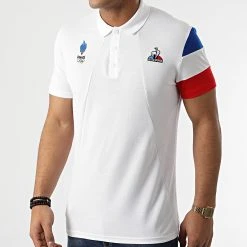 Meilleure affaire ✨ Polo A Manches Courtes Equipe De France Olympique Hiver 22 2210049 Blanc de Le Coq Sportif 🌟