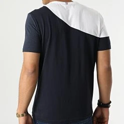 Sortie ✨ Tee Shirt 2210551 Bleu Marine Blanc de Le Coq Sportif ❤️ -Comme Des Loups Soldes le coq sportif 294188 2210551 20211208T161305 04