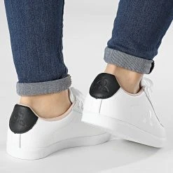 Coupon 😀 Baskets Femme Elsa 2210126 Optical White Black de Le Coq Sportif ❤️ -Comme Des Loups Soldes le coq sportif 296096 2210126 20220125T150830 04