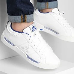 Acheter ⌛ Baskets Stadium 2210241 Optical White Cobalt de Le Coq Sportif ✔️