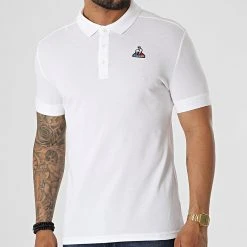 De gros ⌛ Polo Manches Courtes 2121093 Blanc de Le Coq Sportif ⭐ -Comme Des Loups Soldes le coq sportif 322059 2121093 20220613T154336 01