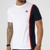 Top 10 🤩 Tee 🥰 Shirt 2220286 Blanc Bleu Marine de Le Coq Sportif ✔️ -Comme Des Loups Soldes le coq sportif 322068 2220286 20220613T154315 01