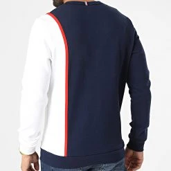 Le moins cher ✔️ Sweat Crewneck 2220289 Bleu Marine Blanc de Le Coq Sportif 🌟 -Comme Des Loups Soldes le coq sportif 322070 2220289 20220613T154612 04