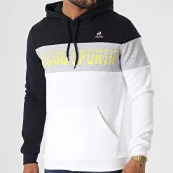 Meilleur prix 💯 Sweat Crewneck 2220299 Blanc Bleu Marine de Le Coq Sportif ✨