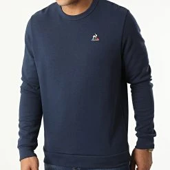 Remise ❤️ Sweat Crewneck 2220560 Bleu Marine de Le Coq Sportif ✨