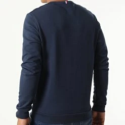 Remise ❤️ Sweat Crewneck 2220560 Bleu Marine de Le Coq Sportif ✨ -Comme Des Loups Soldes le coq sportif 322097 2220560 20220614T152140 04