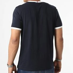 Meilleure vente 🌟 Tee Shirt Bat SS N3 2220669 Bleu Marine de Le Coq Sportif 😀 -Comme Des Loups Soldes le coq sportif 322103 2220669 20220602T115805 04