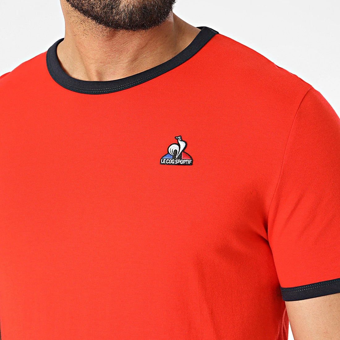 Vente flash 😍 Tee 😍 Shirt Ringer 2220670 Orange de Le Coq Sportif ✨ 4 Vente flash 😍 Tee 😍 Shirt Ringer 2220670 Orange de Le Coq Sportif ✨ – Image 2