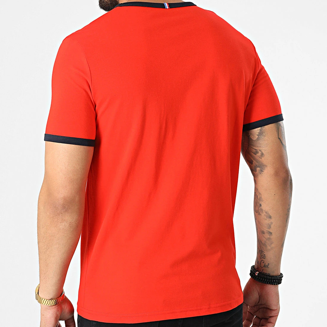 Vente flash 😍 Tee 😍 Shirt Ringer 2220670 Orange de Le Coq Sportif ✨ 6 Vente flash 😍 Tee 😍 Shirt Ringer 2220670 Orange de Le Coq Sportif ✨ – Image 4