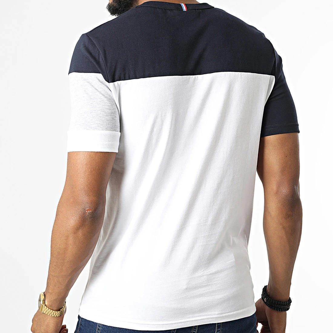 Les meilleures critiques de ⌛ Tee 👍 Shirt 2220295 Blanc Bleu Marine de Le Coq Sportif ⌛ 6 Les meilleures critiques de ⌛ Tee 👍 Shirt 2220295 Blanc Bleu Marine de Le Coq Sportif ⌛ – Image 4