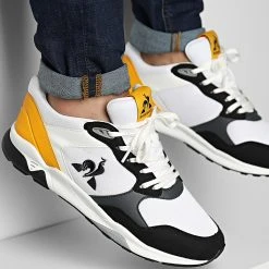 Vente flash 🌟 Baskets LCS R500 Sport 2220205 Optical White Citrus de Le Coq Sportif ⌛
