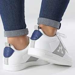 Acheter 🤩 Baskets CourtClassic Animal 2220212 Optical White State Blue de Le Coq Sportif 🥰 -Comme Des Loups Soldes le coq sportif 326031 2220212 20220728T094305 04