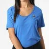 Grosses soldes ✨ Tee Shirt Femme 2210523 Bleu Chiné de Le Coq Sportif 🔔 -Comme Des Loups Soldes le coq sportif 326716 2210523 20220715T153000 01