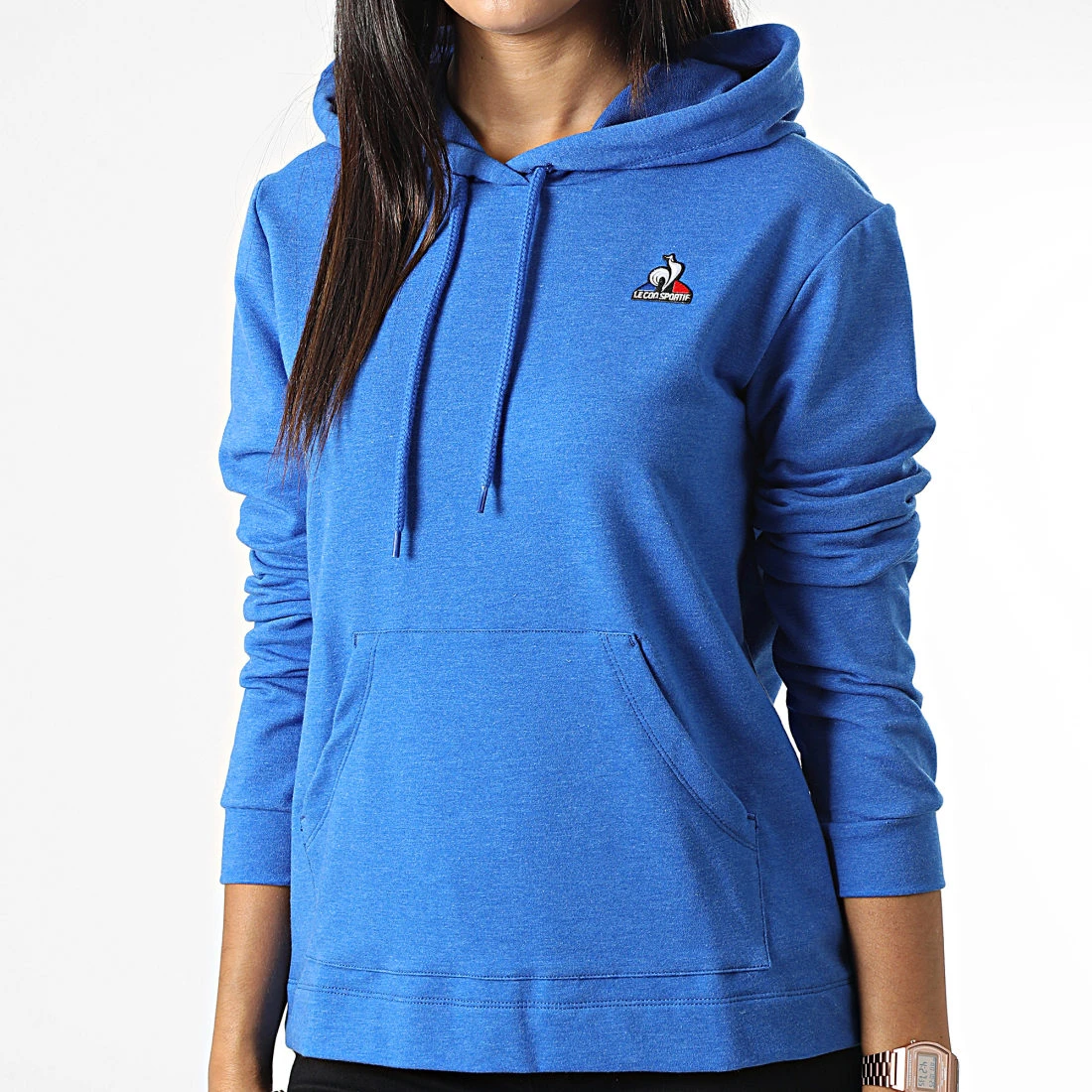 Offres 👏 Sweat Capuche Femme 2210526 Bleu Chiné de Le Coq Sportif ✔️ 3 Offres 👏 Sweat Capuche Femme 2210526 Bleu Chiné de Le Coq Sportif ✔️