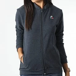Le moins cher 🌟 Veste Zippée Femme 2210527 Gris Anthracite de Le Coq Sportif 🎁