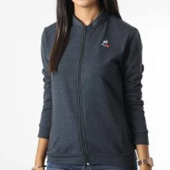 Le moins cher 🌟 Veste Zippée Femme 2210527 Gris Anthracite de Le Coq Sportif 🎁 -Comme Des Loups Soldes le coq sportif 326719 2210527 20220713T152835 03