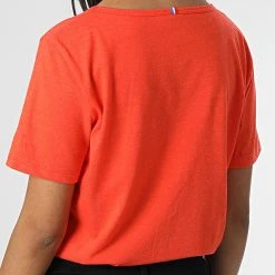 Meilleur prix 🥰 Tee Shirt Femme 2210799 Orange de Le Coq Sportif 🥰 -Comme Des Loups Soldes le coq sportif 326727 2210799 20220715T154639 04