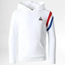 Grosses soldes ✨ Sweat Capuche Enfant 2210804 Blanc de Le Coq Sportif ✨