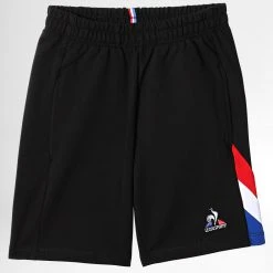 Offres 💯 Short Jogging Enfant 2210805 Noir de Le Coq Sportif ⌛
