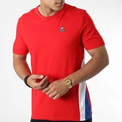 Nouveau ✔️ Tee ⌛ Shirt Tricolore 2210809 Rouge de Le Coq Sportif ✔️ -Comme Des Loups Soldes le coq sportif 326736 2210809 20220706T155305 03