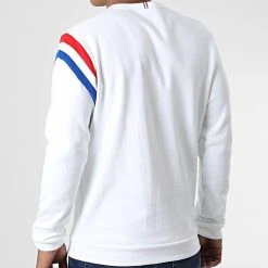 Meilleure affaire ❤️ Sweat Crewneck Tricolore 2210865 Beige de Le Coq Sportif ✔️ -Comme Des Loups Soldes le coq sportif 326745 2210865 20220706T160852 04