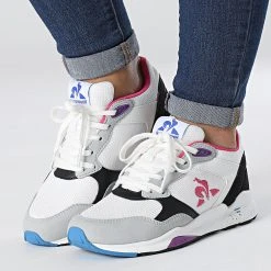 Remise 🛒 Baskets Femme LCS R500 Sport 2220216 Optical White Black de Le Coq Sportif 😉