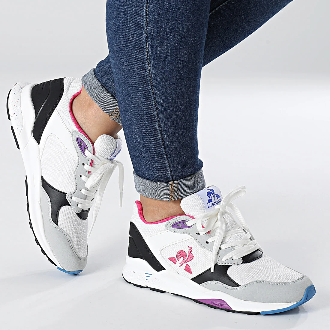 Remise 🛒 Baskets Femme LCS R500 Sport 2220216 Optical White Black de Le Coq Sportif 😉 5 Remise 🛒 Baskets Femme LCS R500 Sport 2220216 Optical White Black de Le Coq Sportif 😉 – Image 3