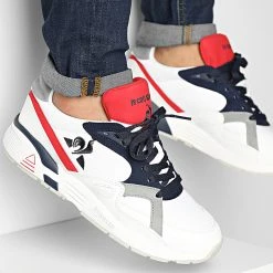 Meilleure vente 😉 Baskets LCS R850 Tricolore 2220266 Optical White de Le Coq Sportif ⭐