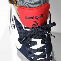 Meilleure vente 😉 Baskets LCS R850 Tricolore 2220266 Optical White de Le Coq Sportif ⭐ -Comme Des Loups Soldes le coq sportif 329156 2220266 20220727T154333 03