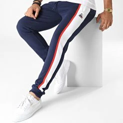 Budget 🌟 Pantalon Jogging Tricolore 2220656 Bleu Marine Blanc de Le Coq Sportif ❤️ -Comme Des Loups Soldes le coq sportif 332094 2220656 20220816T151724 03
