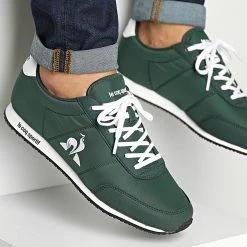 Tout neuf 😍 Baskets Racerone 2220383 Trekking Green Optical White de Le Coq Sportif 🔔